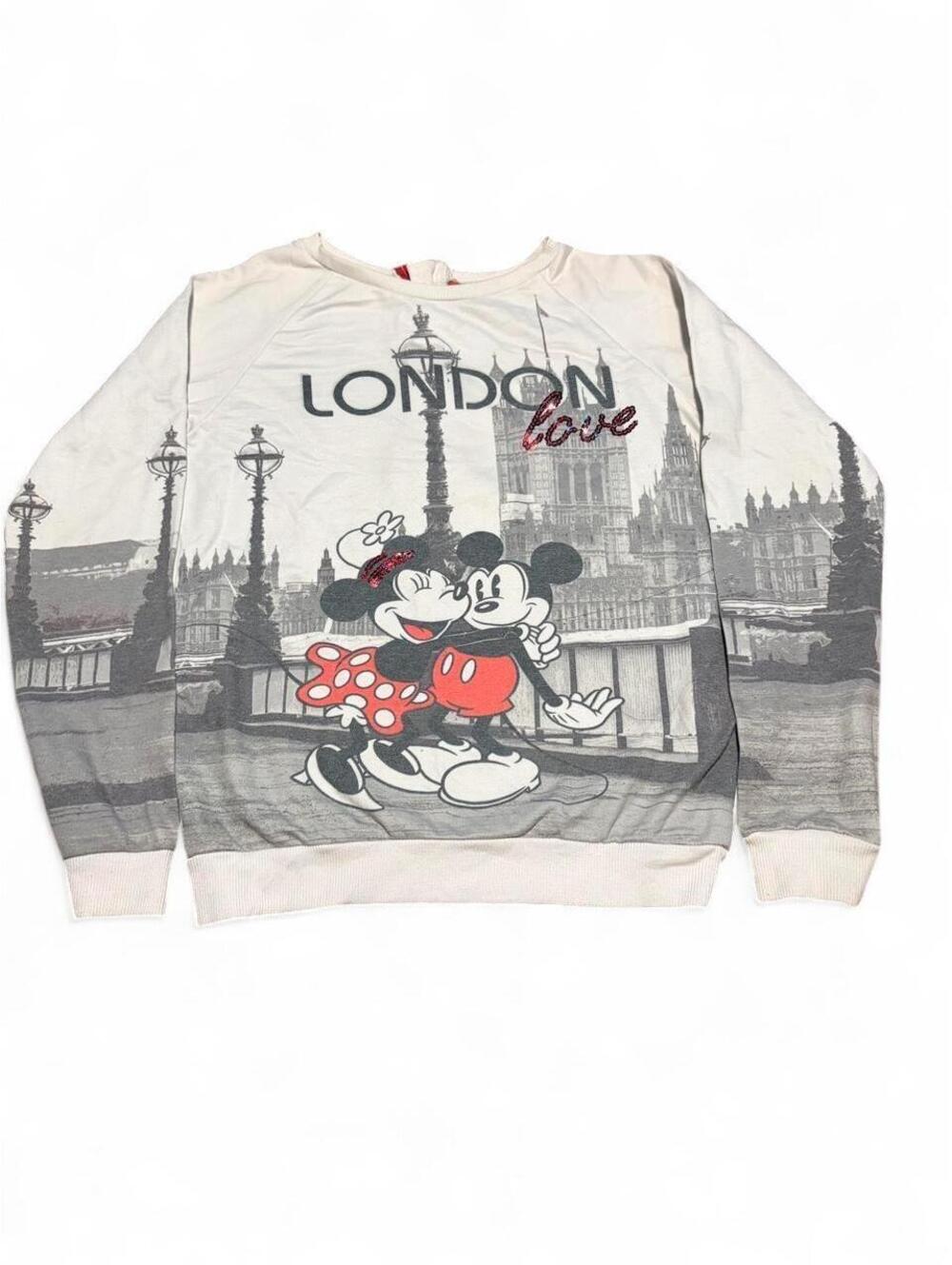 Disney Mickey Mouse & Friends London Love Sweatshirt — Size 11-12